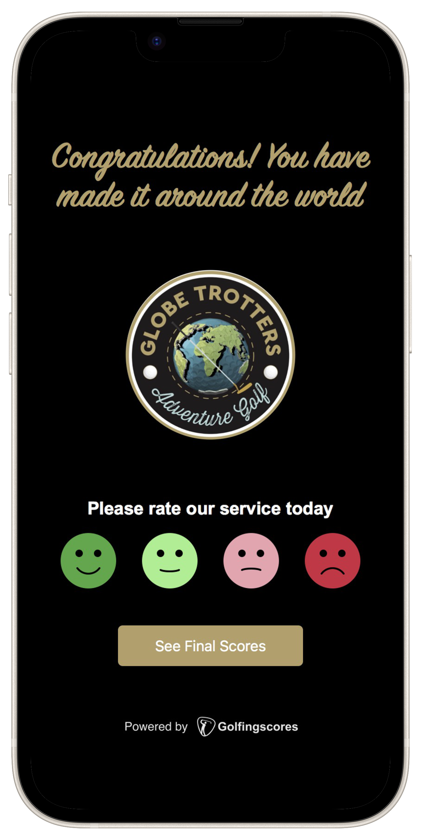 Digital scorecard example